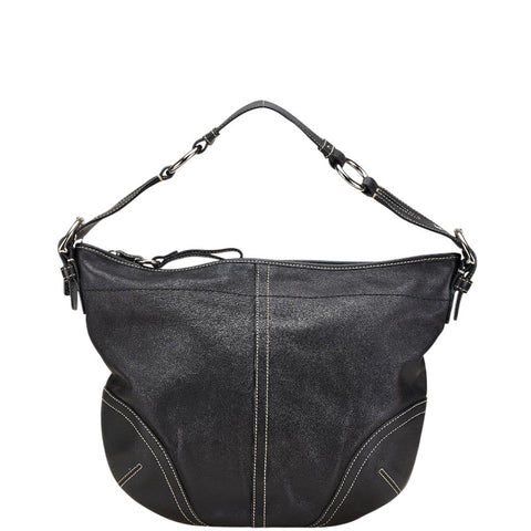 コーチ ワンショルダーバッグ 3651 ブラック レザー レディース COACH 【中古】