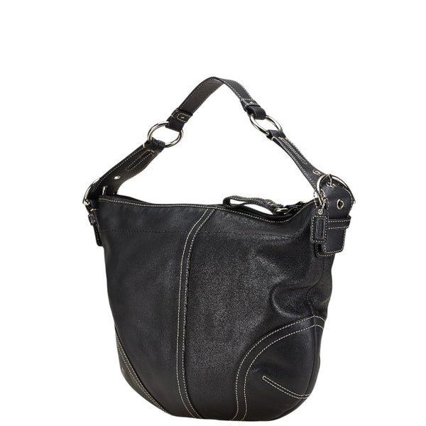 コーチ ワンショルダーバッグ 3651 ブラック レザー レディース COACH 【中古】