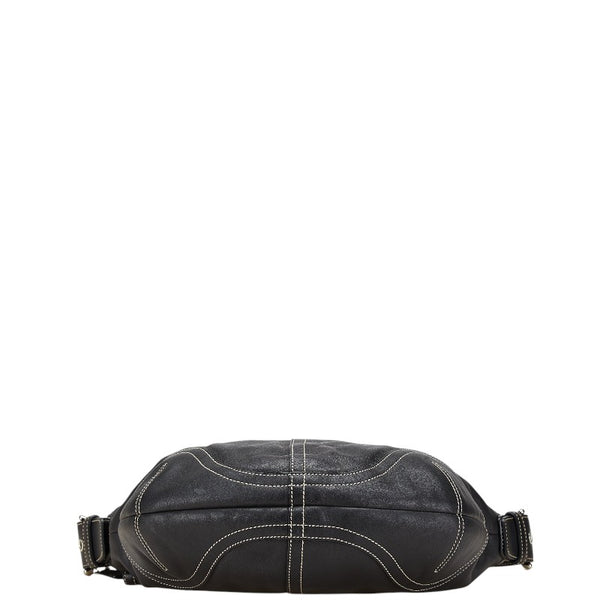 コーチ ワンショルダーバッグ 3651 ブラック レザー レディース COACH 【中古】