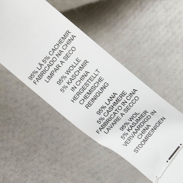 コーチ ロゴ マフラー グレー ホワイト ウール カシミヤ レディース COACH 【中古】