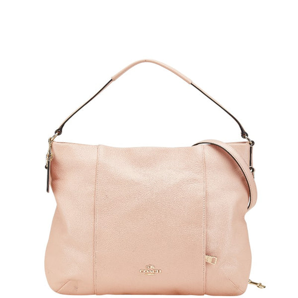 コーチ ハンドバッグ ショルダーバッグ 2WAY F35809 ピンク レザー レディース COACH 【中古】