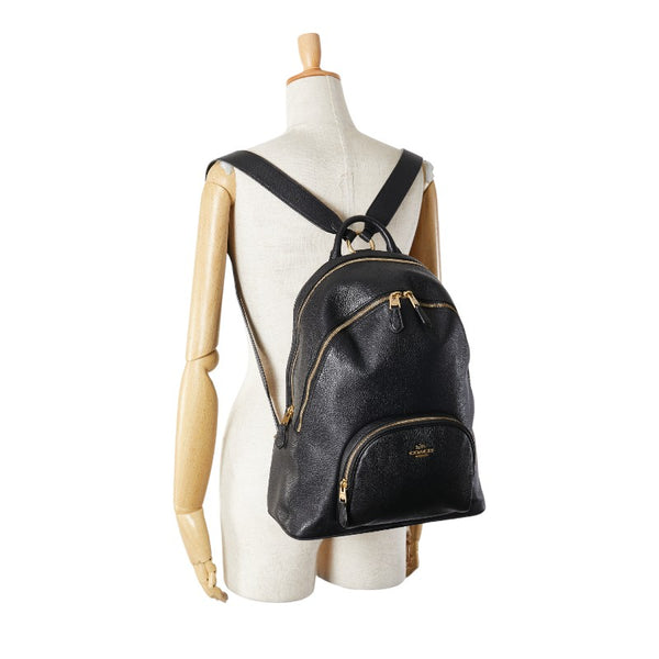 コーチ リュック バックパック 93836 ブラック レザー レディース COACH 【中古】