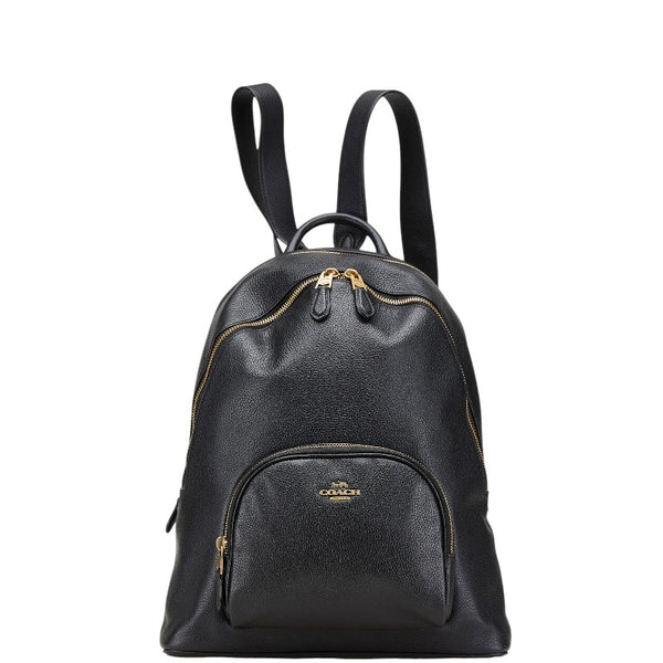コーチ リュック バックパック 93836 ブラック レザー レディース COACH 【中古】