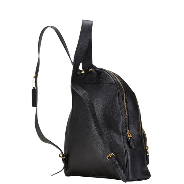 コーチ リュック バックパック 93836 ブラック レザー レディース COACH 【中古】