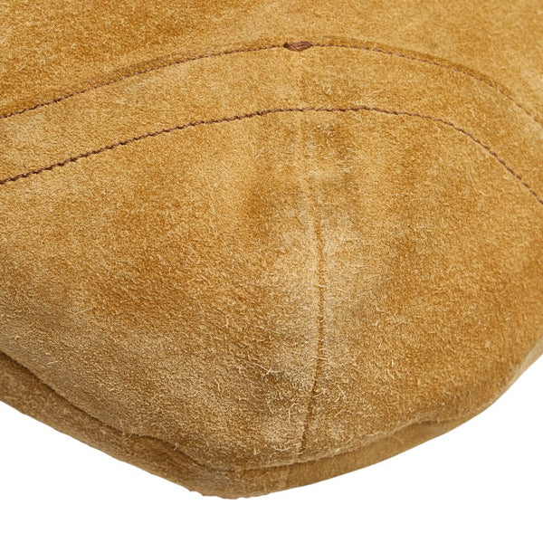 コーチ ホーボー ハンドバッグ ショルダーバッグ ベージュ スウェード レディース COACH 【中古】