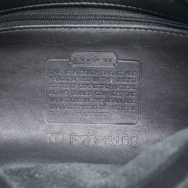 コーチ オールドコーチ ワンショルダーバッグ 4169 ブラック レザー レディース COACH 【中古】
