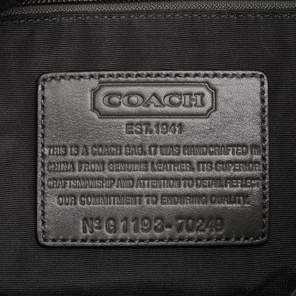 コーチ オプアート ハンドバッグ ショルダーバッグ 2WAY 70249 グレー レザー レディース COACH 【中古】