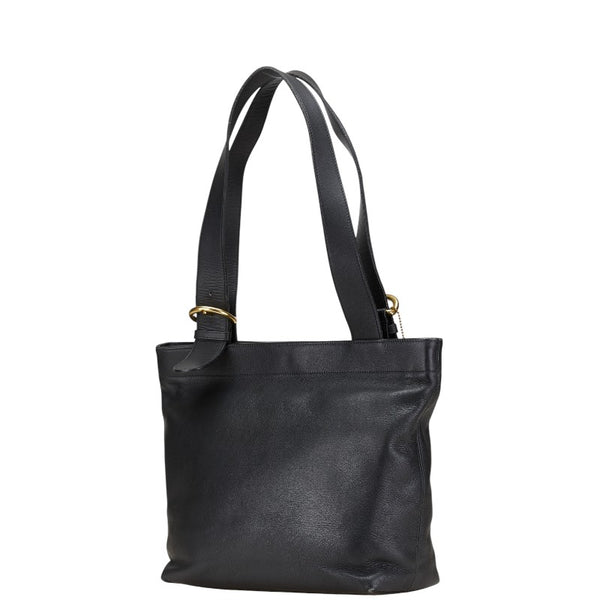 コーチ オールドコーチ ハンドバッグ トートバッグ ブラック レザー レディース COACH 【中古】