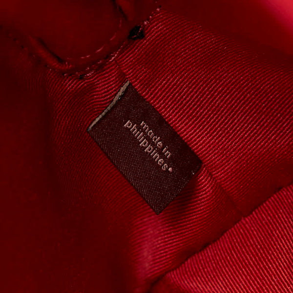 コーチ テイタム キャリーオール 40 ハンドバッグ トートバッグ C4077 ブラック トゥルーレッド レザー レディース COACH 【中古】