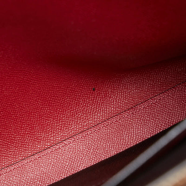 コーチ テイタム キャリーオール 40 ハンドバッグ トートバッグ C4077 ブラック トゥルーレッド レザー レディース COACH 【中古】