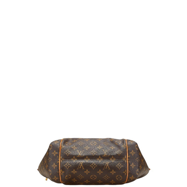 ルイ ヴィトン モノグラム トータリーPM ハンドバッグ ショルダーバッグ M56688 ブラウン PVC レザー レディース LOUIS VUITTON 【中古】
