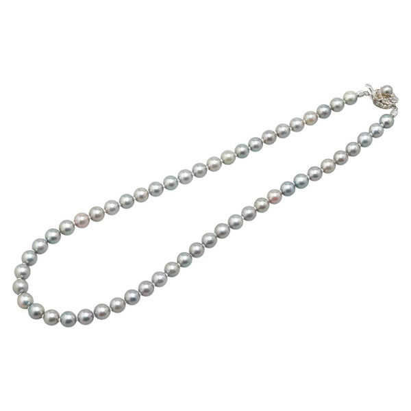 SV925 シルバー アコヤパール7.5～8mm ネックレス レディース 【中古】