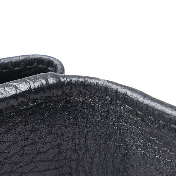 グッチ GGマーモント 三つ折り財布 コンパクトウォレット 523277 ブラック レザー レディース GUCCI 【中古】