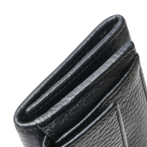 グッチ GGマーモント 三つ折り財布 コンパクトウォレット 523277 ブラック レザー レディース GUCCI 【中古】