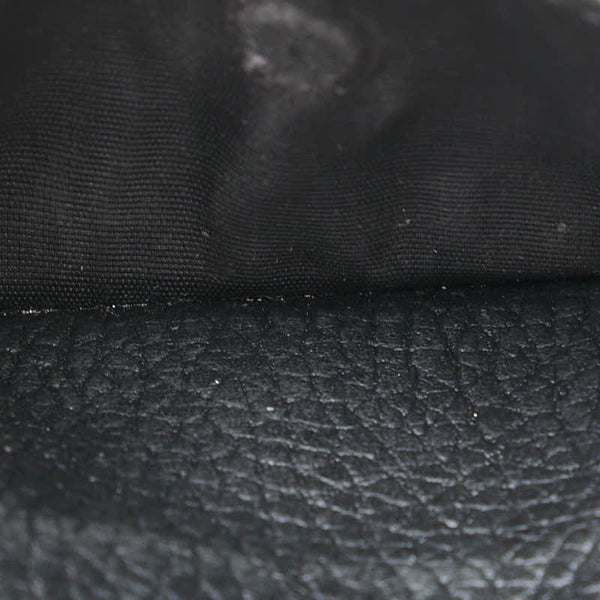 グッチ GGマーモント 三つ折り財布 コンパクトウォレット 523277 ブラック レザー レディース GUCCI 【中古】