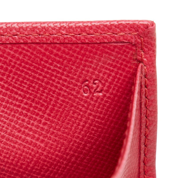 プラダ 三角ロゴプレート コインケース 小銭入れ ピンク レザー レディース PRADA 【中古】