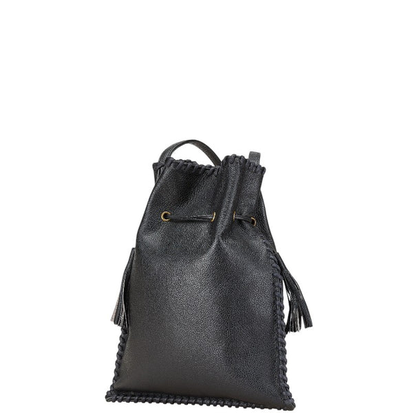 サンローラン ワンショルダーバッグ ブラック レザー レディース SAINT LAURENT 【中古】