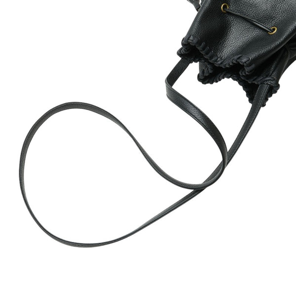 サンローラン ワンショルダーバッグ ブラック レザー レディース SAINT LAURENT 【中古】