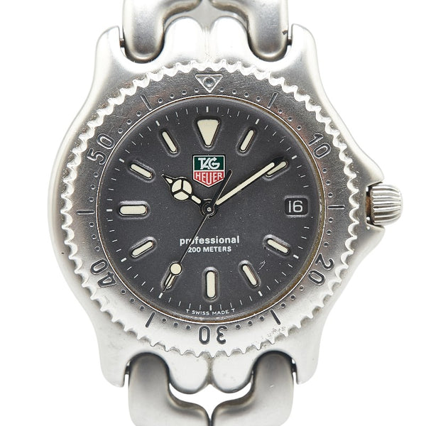 タグホイヤー セル 腕時計 S99.206K クオーツ グレー文字盤 ステンレススチール メンズ TAG HEUER 【中古】