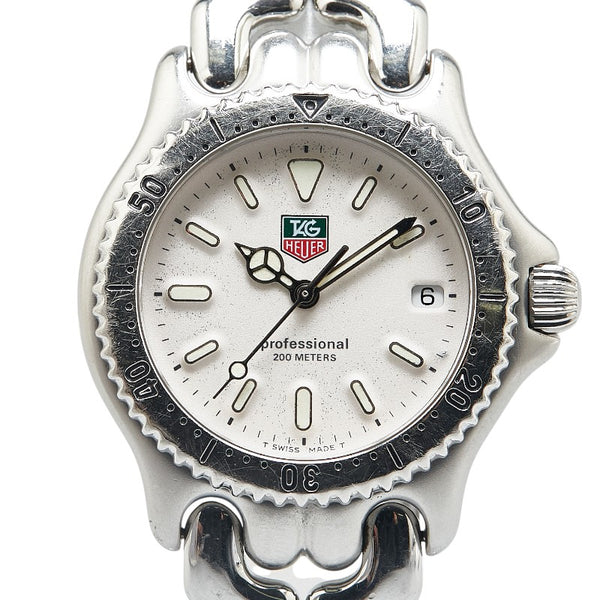 タグホイヤー セル 腕時計 S99.013 クオーツ ホワイト文字盤 ステンレススチール レディース TAG HEUER 【中古】