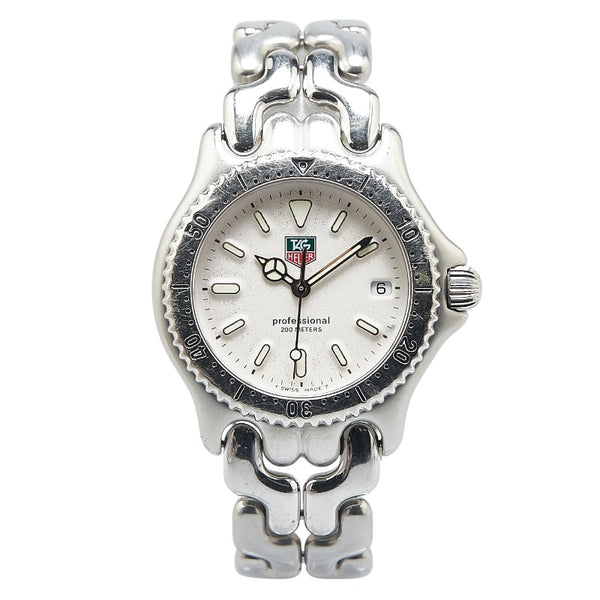タグホイヤー セル 腕時計 S99.013 クオーツ ホワイト文字盤 ステンレススチール レディース TAG HEUER 【中古】