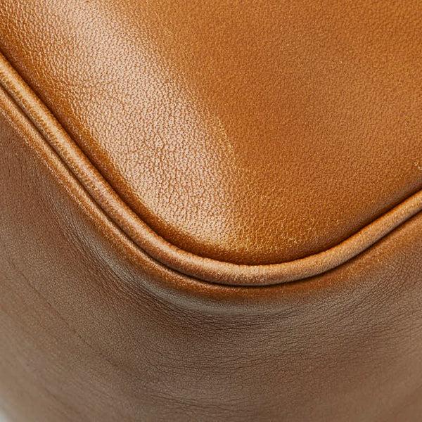 ヴァレンティノ Vロゴ 斜め掛け ショルダーバッグ ブラウン レザー レディース VALENTINO 【中古】