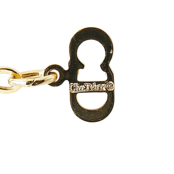 クリスチャンディオール CDロゴ ネックレス ゴールド メッキ レディース Christian Dior 【中古】