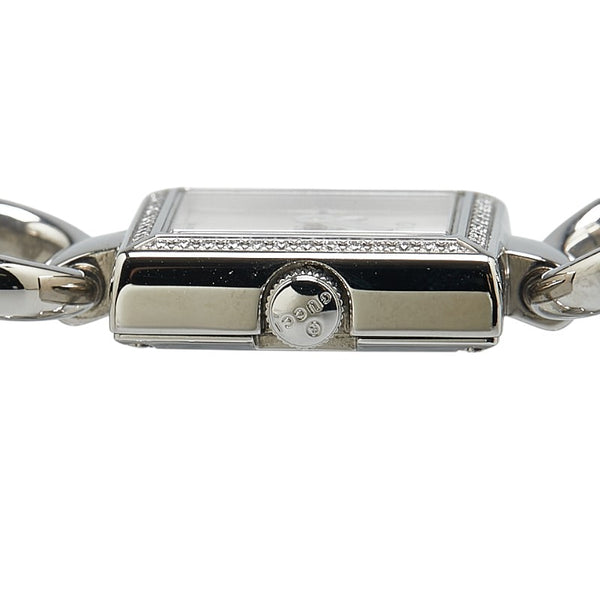 グッチ トルナヴォーニ ダイヤベゼル 腕時計 120 クオーツ シルバー文字盤 ステンレススチール レディース GUCCI 【中古】