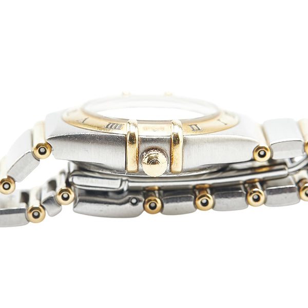 オメガ コンステレーション ミニ 腕時計 1262.70 クオーツ ホワイト文字盤 ステンレススチール メッキ レディース OMEGA 【中古】