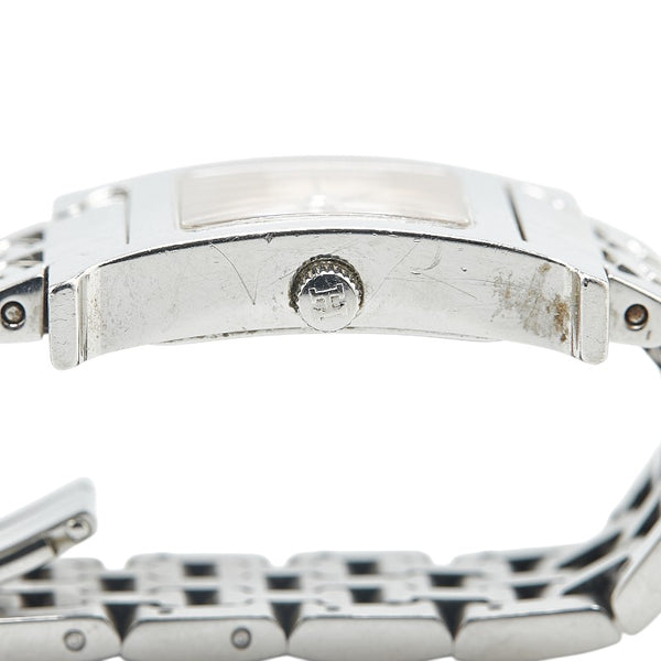 エルメス Hウォッチ 腕時計 HH1.210 クオーツ ピンク文字盤 ステンレススチール レディース HERMES 【中古】