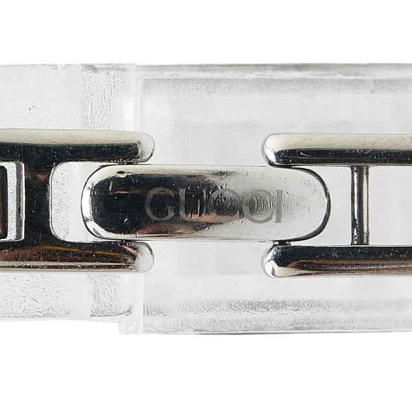 グッチ バングルウォッチ 腕時計 1900L クオーツ ブラック文字盤 ステンレススチール レディース GUCCI 【中古】