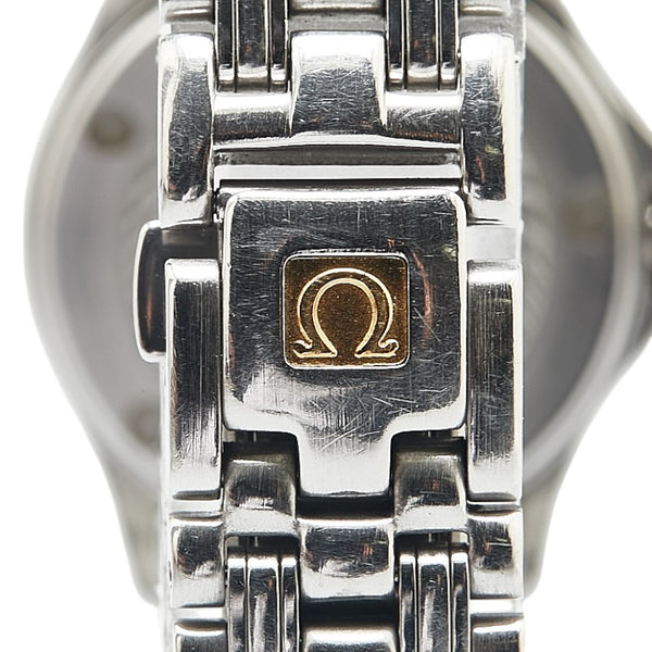 オメガ シーマスター120 腕時計 2581.81 クオーツ ブルー文字盤 ステンレススチール レディース OMEGA 【中古】