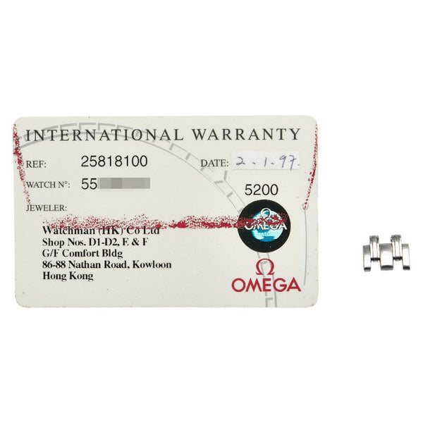 オメガ シーマスター120 腕時計 2581.81 クオーツ ブルー文字盤 ステンレススチール レディース OMEGA 【中古】