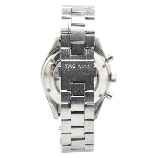 タグホイヤー カレラ 腕時計 CV2010-3 自動巻き ブラック文字盤 ステンレススチール レディース TAG HEUER 【中古】