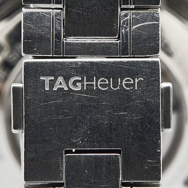 タグホイヤー カレラ 腕時計 CV2010-3 自動巻き ブラック文字盤 ステンレススチール レディース TAG HEUER 【中古】
