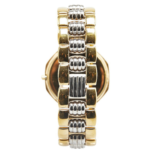 クリスチャンディオール デポーズ オクタゴン 腕時計 45.134 クオーツ ゴールド文字盤 ステンレススチール レディース Christian Dior 【中古】