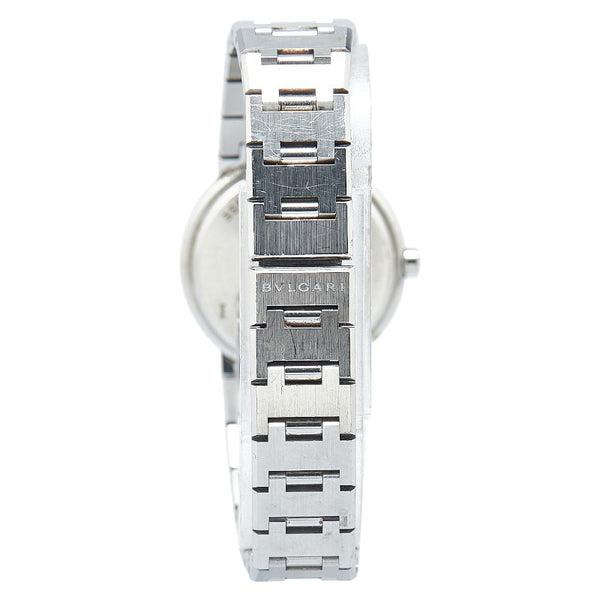 ブルガリ ブルガリブルガリ 12Pダイヤ 腕時計 BB26SS クオーツ ブラック文字盤 ステンレススチール レディース BVLGARI 【中古】