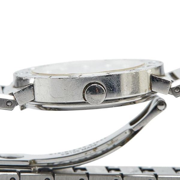 ブルガリ ブルガリブルガリ 12Pダイヤ 腕時計 BB26SS クオーツ ブラック文字盤 ステンレススチール レディース BVLGARI 【中古】