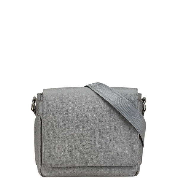 ルイ ヴィトン タイガ ロマンPM 斜め掛け ショルダーバッグ M32700 グラシエ グレー レザー レディース LOUIS VUITTON 【中古】