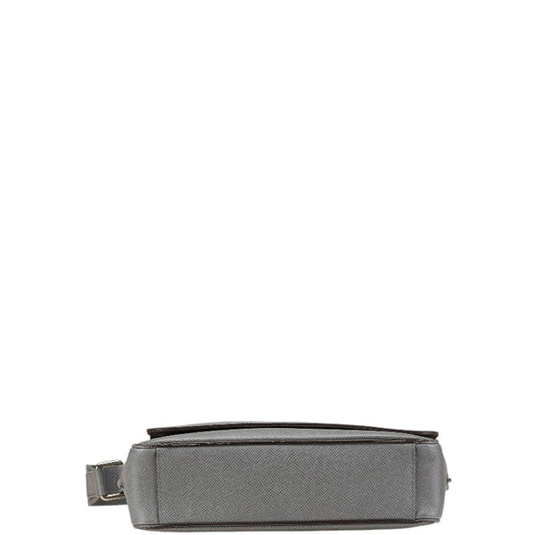 ルイ ヴィトン タイガ ロマンPM 斜め掛け ショルダーバッグ M32700 グラシエ グレー レザー レディース LOUIS VUITTON 【中古】