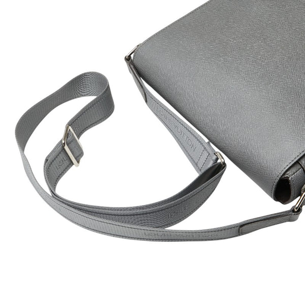 ルイ ヴィトン タイガ ロマンPM 斜め掛け ショルダーバッグ M32700 グラシエ グレー レザー レディース LOUIS VUITTON 【中古】