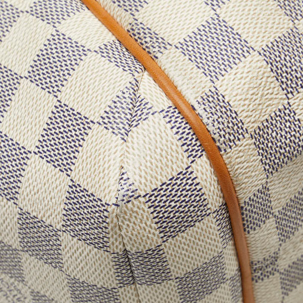 ルイ ヴィトン ダミエ アズール トータリーPM トートバッグ ショルダーバッグ N51261 ホワイト PVC レザー レディース LOUIS VUITTON 【中古】
