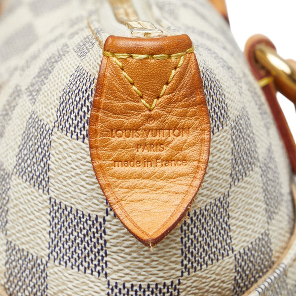 ルイ ヴィトン ダミエ アズール トータリーPM トートバッグ ショルダーバッグ N51261 ホワイト PVC レザー レディース LOUIS VUITTON 【中古】