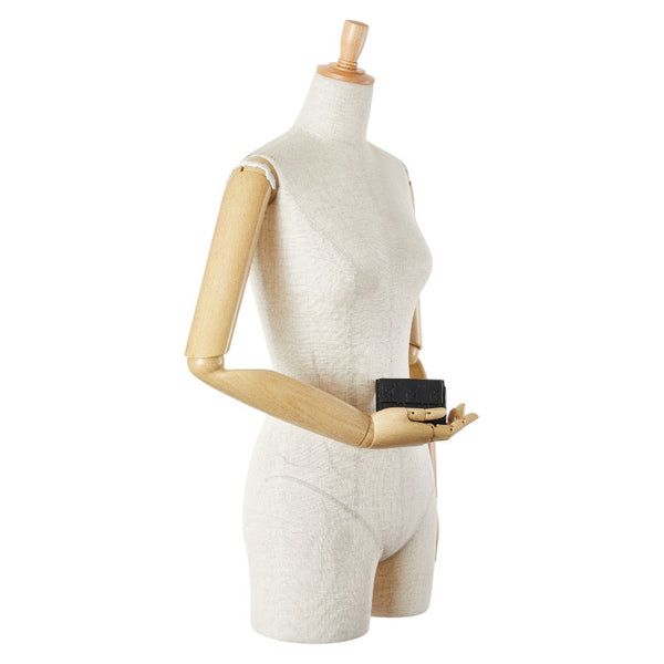 グッチ グッチシマ 二つ折り財布 ブラック PVC レザー レディース GUCCI 【中古】