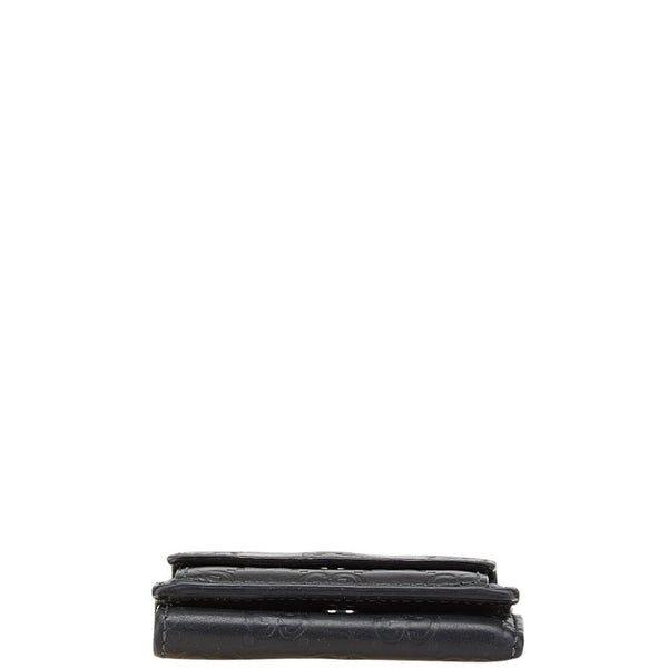 グッチ グッチシマ 二つ折り財布 ブラック PVC レザー レディース GUCCI 【中古】