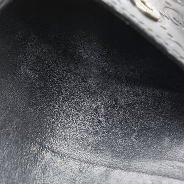 グッチ グッチシマ 二つ折り財布 ブラック PVC レザー レディース GUCCI 【中古】