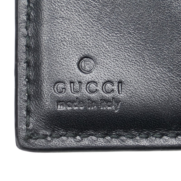 グッチ グッチシマ 二つ折り財布 ブラック PVC レザー レディース GUCCI 【中古】