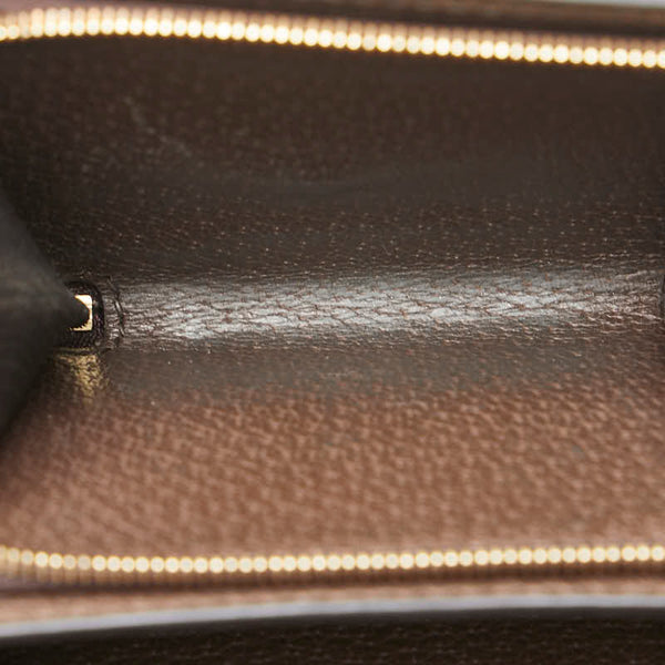 グッチ GGスプリーム オフィディア ダブルG シェリーライン 二つ折り財布 625703 ブラウン PVC レザー レディース GUCCI 【中古】