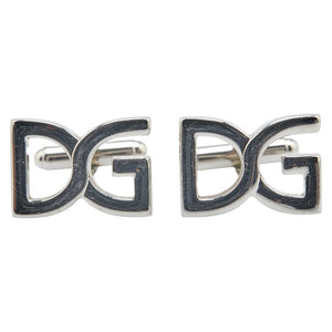 ドルチェアンドガッバーナ DGロゴ カフス シルバー メタル メンズ DOLCE&GABBANA 【中古】