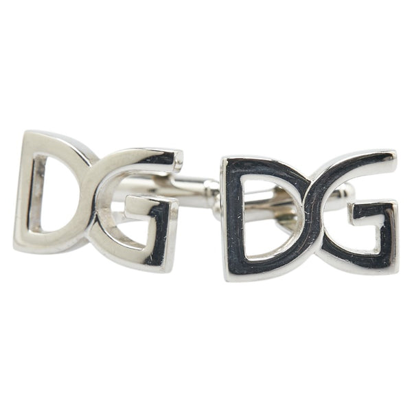 ドルチェアンドガッバーナ DGロゴ カフス シルバー メタル メンズ DOLCE&GABBANA 【中古】